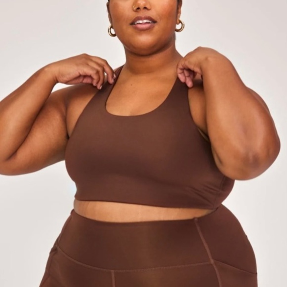 Girlfriend Collective Simone High Support Bra in Earth